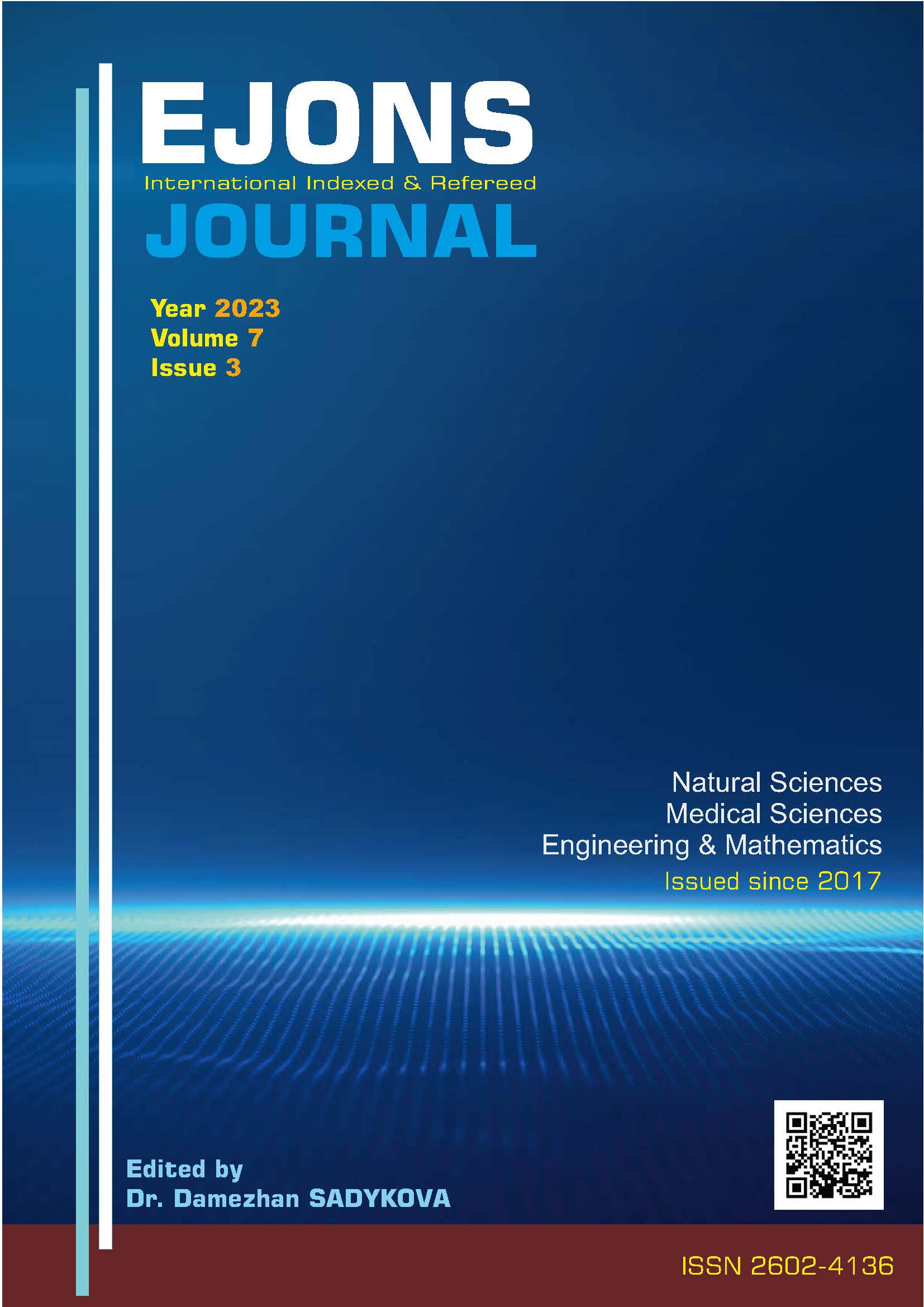 					View Vol. 7 No. 3 (2023): EJONS Journal Volume 7 Issue 3
				